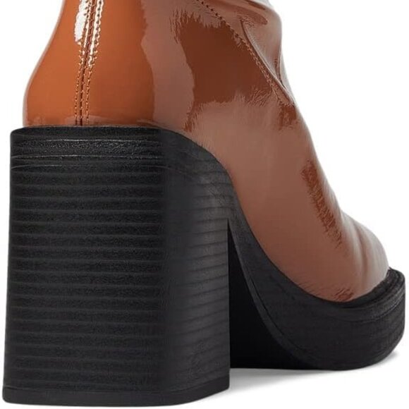 NEW KENNETH COLE NEW YORK Amber Heel Booties rust for women 462tn - Picture 5 of 12